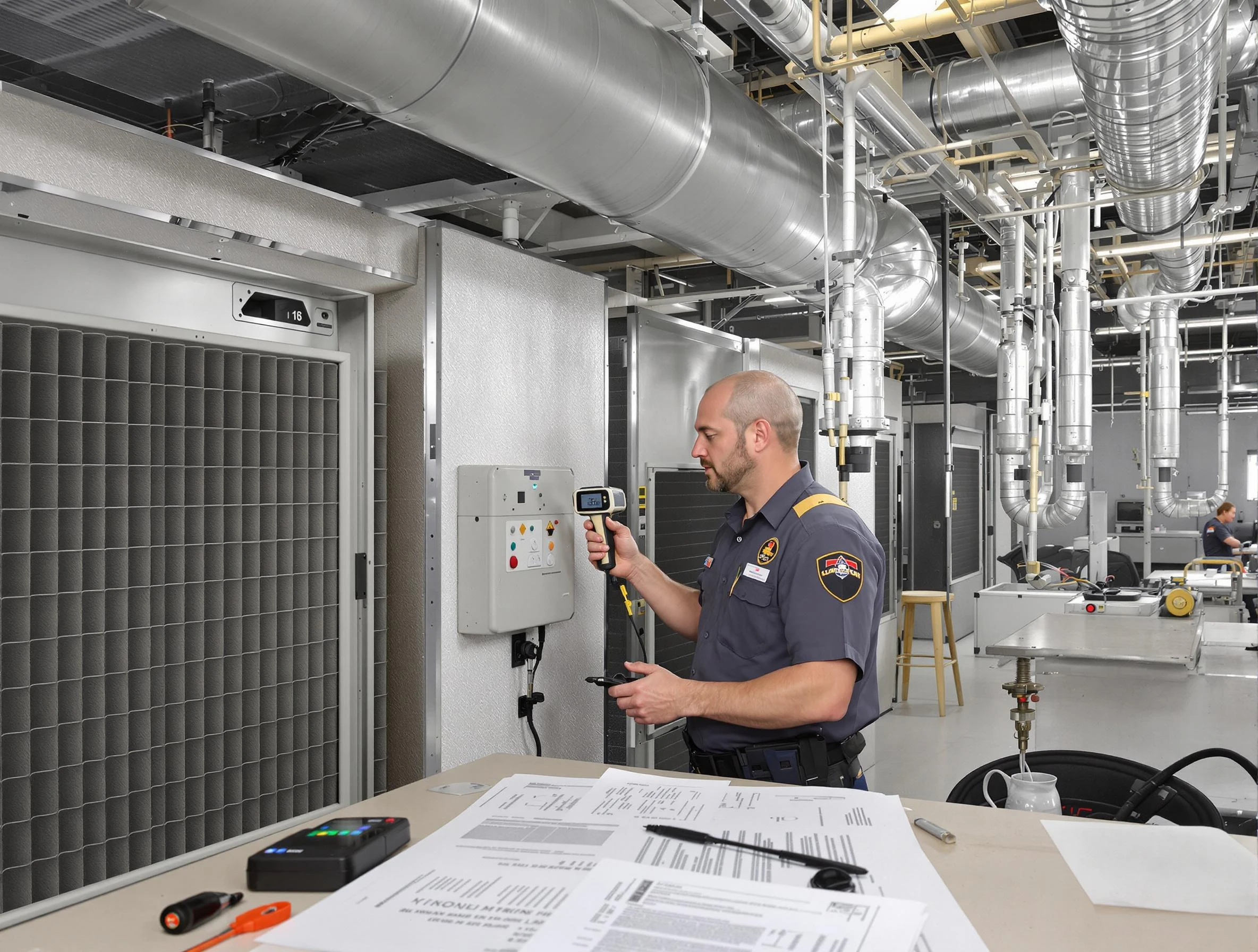 Professional filter system inspection by Gresham Park Air Duct Cleaning in Gresham Park