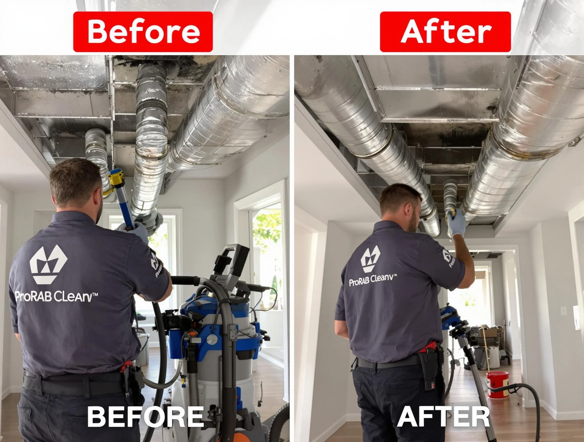 Gresham Park Air Duct Cleaning expert performing thorough residential duct cleaning in a Gresham Park home